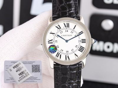 Cartier 36mm/29.5mm in Diameter Sapphire Glass Couple Watch